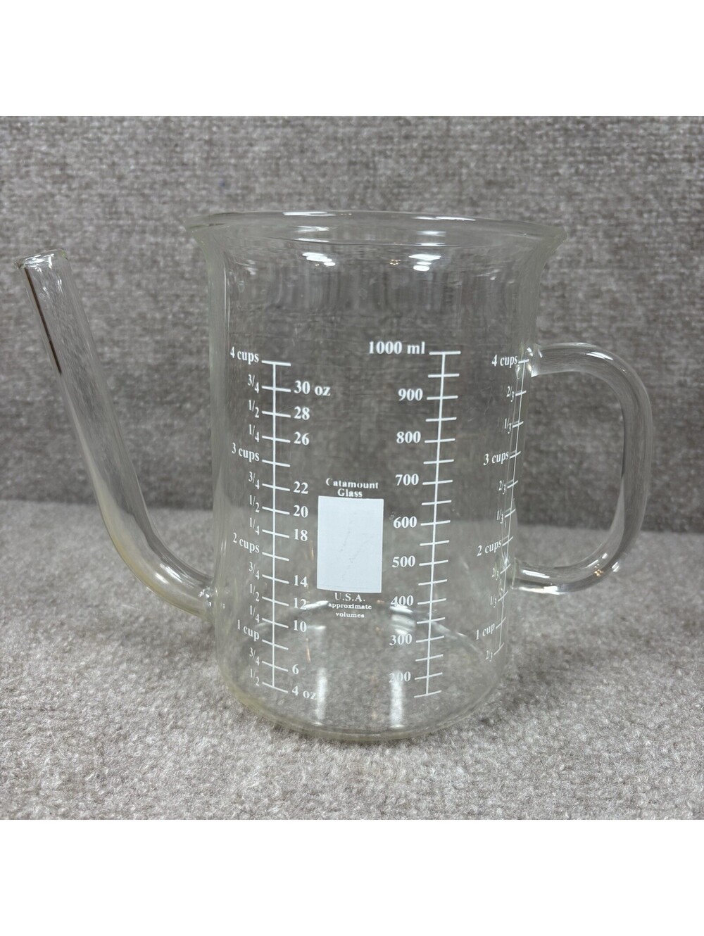 Catamount Glass Gravy Fat Separator 2 Cup 500 ml Measurement Spout